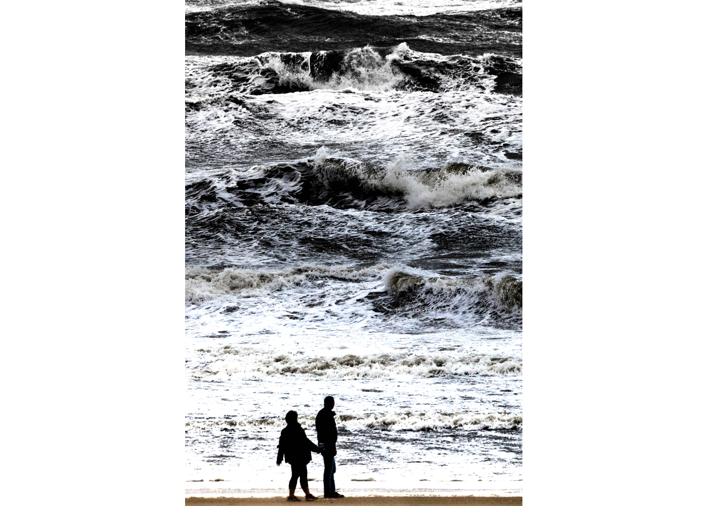 Storm op de Noordzee